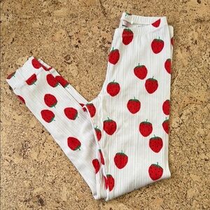 Strawberry Print Mini Rodini Leggings